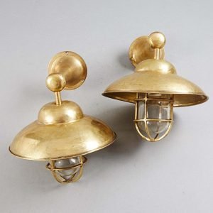 Nautical Brass Wall Mounted Ships Passageway Bulkhead Light