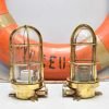 - 2st brass wall light sl 496 Authentic Vintage Pair Marine Brass Nautical Wall Lights