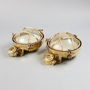 Nautical Boat Brass Bulkhead Ceiling and Wall Lights