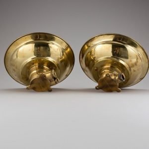 - 9694345 fullscreen Vintage Brass Ceiling Pendant Lights Nautical Pair