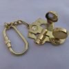 Vintage Brass Sextant Keyring – Functional Nautical Miniature