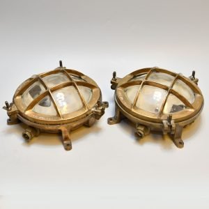 Doom Bulkhead Brass Passageway Light |Set of Two