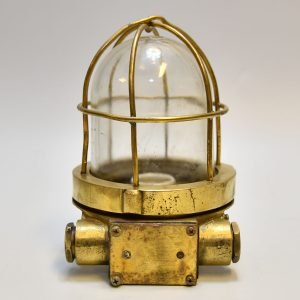 - DSC 4215 Authentic Vintage German Brass Nautical Bulkhead Security Light