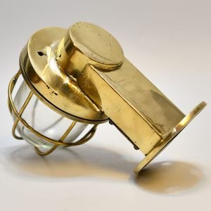 - DSC 4251 Vintage 90 Degree Brass Nautical Passageway Light – Authentic Ship Sconce