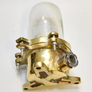 Authentic Vintage Brass Nautical Ship Signal Light with Shutters
