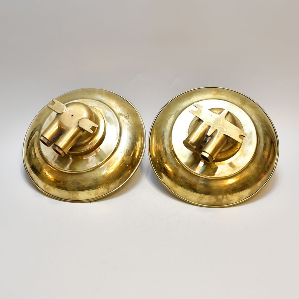 - DSC 4420 Pair of Vintage WISKA Brass Cap Pendant Lights – Nautical Cargo Salvage