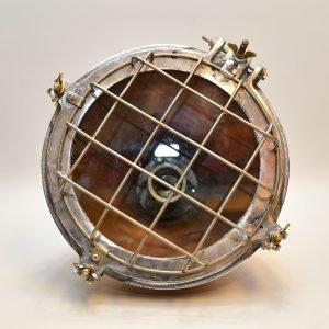 Vintage Copper Cargo Pendant Light – Authentic Nautical Hanging Lamp