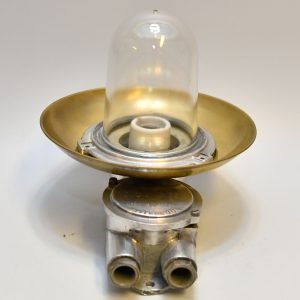 - DSC 4453 Vintage Aluminium Brass Cap Wall Light – Nautical Marine Sconce