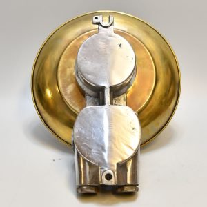 - DSC 4454 Vintage Aluminium Brass Cap Wall Light – Nautical Marine Sconce