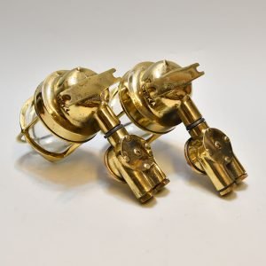 - DSC 4623 Brass WISKA Passageway Light with Socket -Set of Two