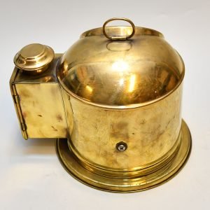Vintage Brass Nautical Binnacle Compass – Authentic Ship Navigation Decor