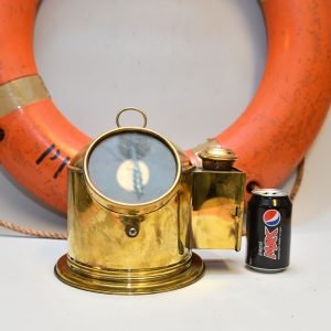 Vintage Brass Nautical Binnacle Compass – Authentic Ship Navigation Decor