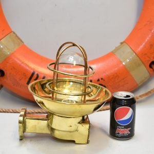 - DSC 4729 Vintage Brass Arm Bulkhead Wall Light Nautical