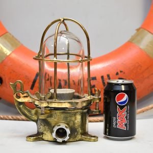 - DSC 4772 Authentic Vintage Brass Vandal Resistant Security Wall Light