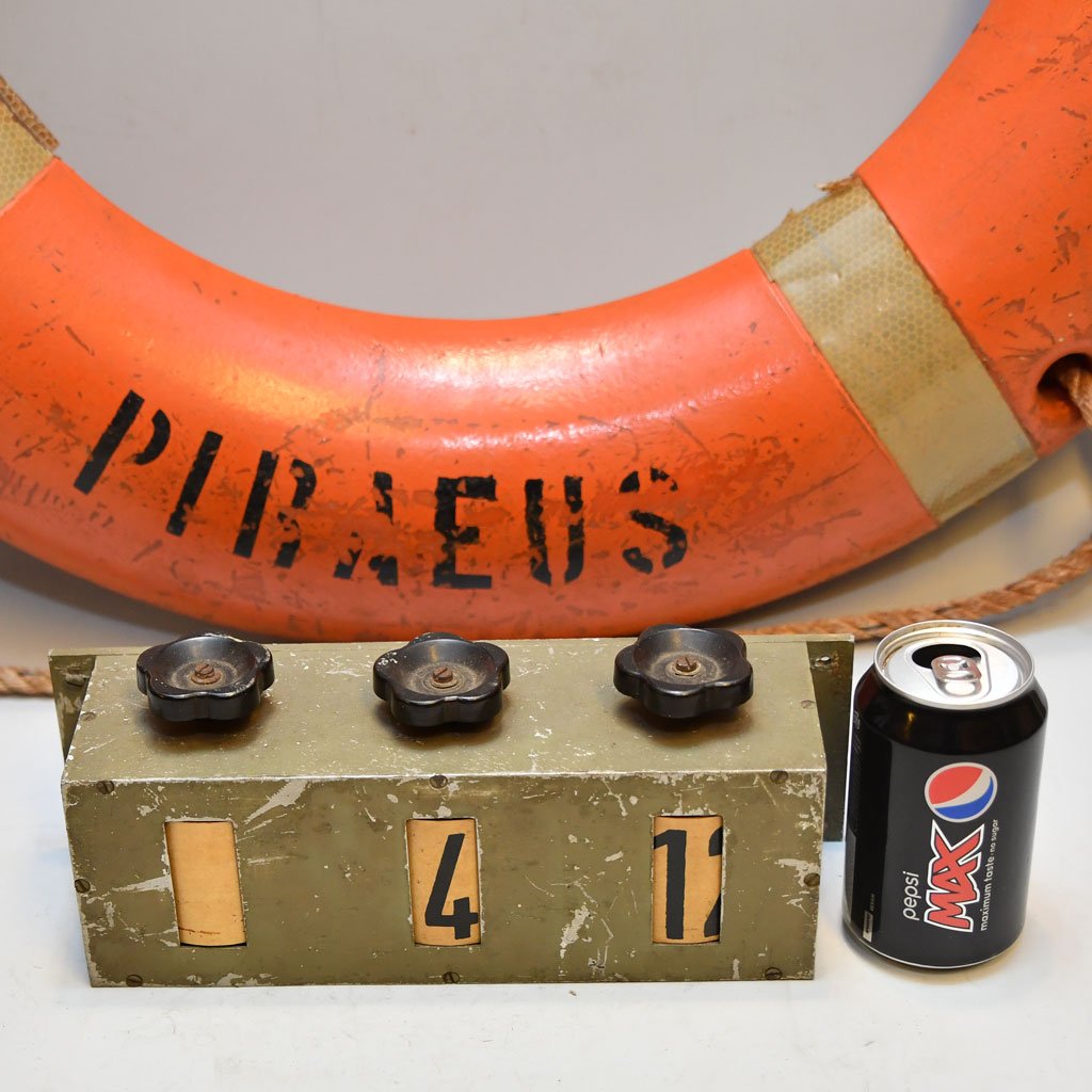 - DSC 4787 Vintage Nautical Wooden Number Box – Maritime Cabin Decor