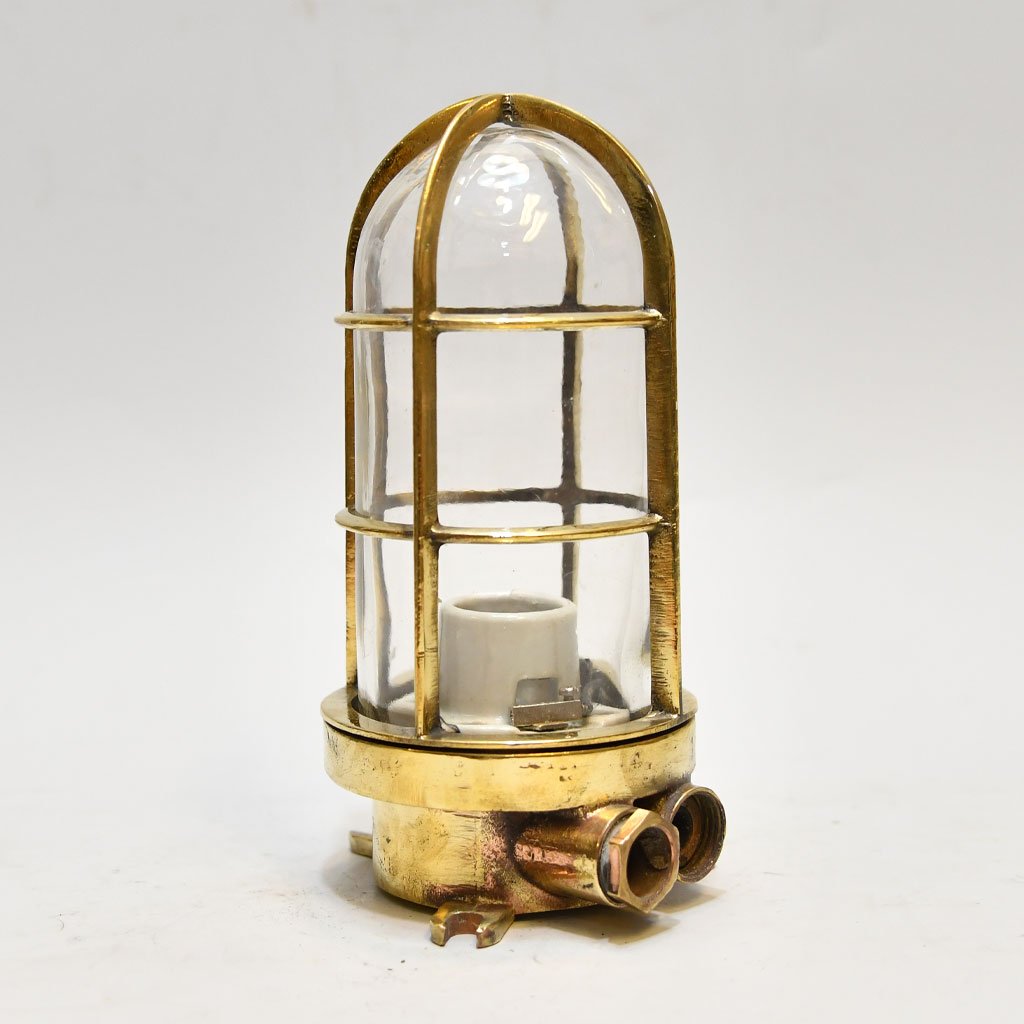 - DSC 4904 Vintage Brass Nautical Wall Light – Authentic Maritime Salvage