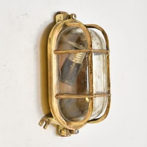 Vintage Bulkhead Oval Capsule Wall Light