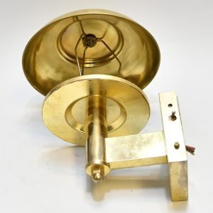 Authentic Vintage Brass Nautical Bulkhead Wall Light with Cap Shade