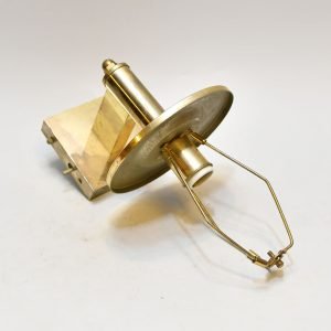 Authentic Vintage Brass Nautical Industrial Wall Sconce with Cap Shade