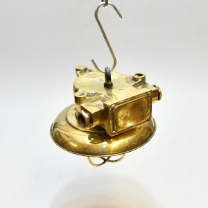 - DSC 5048 Brass Passageway light with original Plate hanging