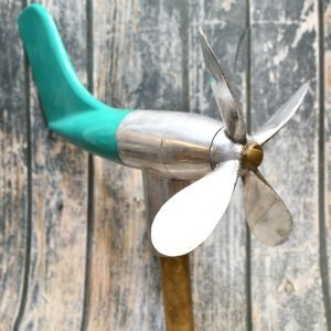 Vintage Nautical Anemometer – Salvaged Ship Wind Speed and Direction Indicator