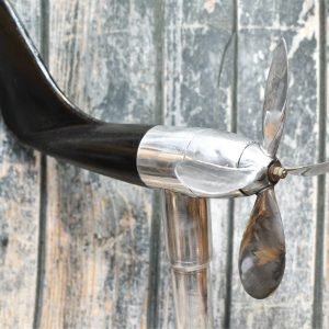 Vintage Brass Marine Anemometer – Nautical Wind Direction Gauge