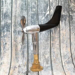 Vintage Brass Marine Anemometer – Nautical Wind Direction Gauge