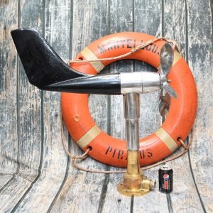 Vintage Brass Marine Anemometer – Nautical Wind Direction Gauge