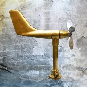 Vintage Brass Nautical Speed and Direction Wind Indicator