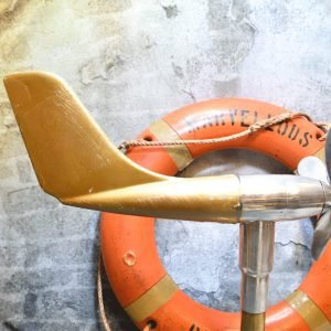 Vintage Brass Anemometer Wind Speed Indicator – Nautical Outdoor Gauge