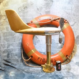 Vintage Brass Anemometer Wind Speed Indicator – Nautical Outdoor Gauge