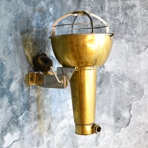 Authentic Vintage Brass Nautical Stand Spotlight