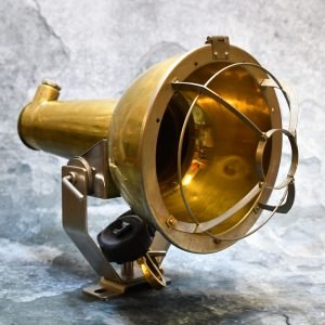 Authentic Vintage Brass Nautical Stand Spotlight