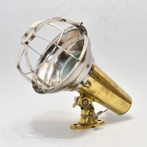 Vintage Nautical Spot Light Brass – Authentic Ship Salvage