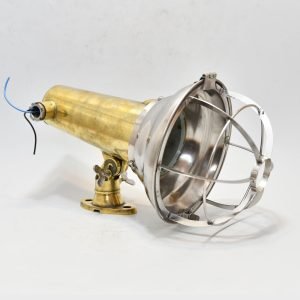 Vintage Nautical Spot Light Brass – Authentic Ship Salvage