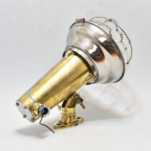 Vintage Nautical Spot Light Brass – Authentic Ship Salvage