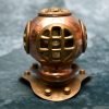 Retro Miniature Brass and Copper Diving Helmet