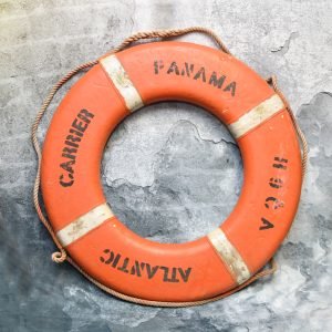 Authentic Panama Perry Buoy Life Ring – Vintage Nautical Wall Decor