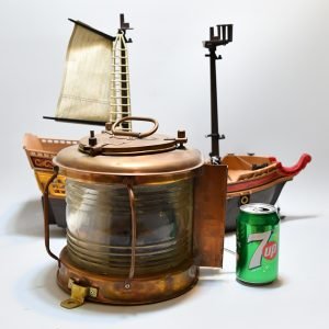 Authentic Vintage Copper Port Navigation Ship Light