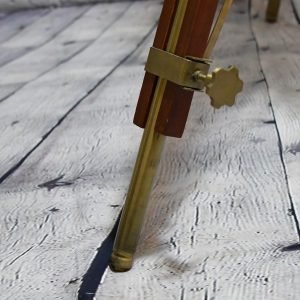 Authentic Vintage Brass Tripod Nautical Spotlight – Standing Floor Lamp