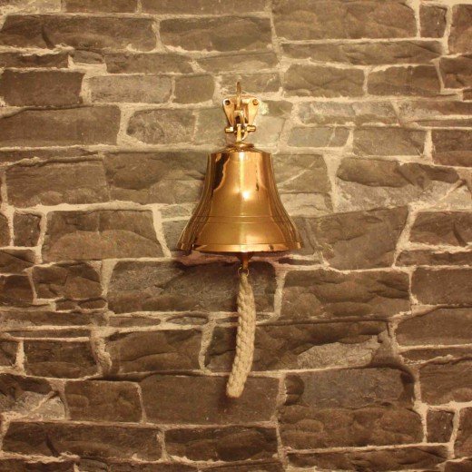 - IMG 4477 Russian Merchant Navy Brass Ship Bell with Rope