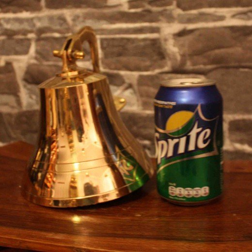 - IMG 4483 Russian Merchant Navy Brass Ship Bell with Rope