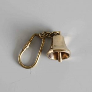 Marine Nautical Brass Ship Bell Keyring