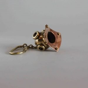 Vintage Brass Diving Helmet Keyring Nautical Gift