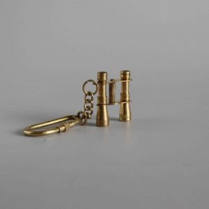Vintage Brass Binoculars Keyring Nautical Gift