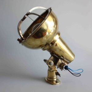 Marine Salvaged Nautical Brass Spotlight