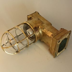 - IMG 4992 Salvaged Brass Right Angled Passageway Wall light