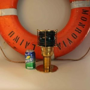 Real Antique Post Mounted Port Side Navigation Light