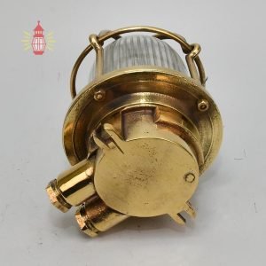 - SL 150 5 Pair of Vintage Brass Bulkhead Lights – Nautical Cage Sconces