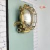- SL 46 Ship Salvage Brass Bulkhead Wall Light- Target Cage